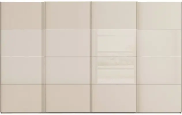Goossens kledingkast finca combi glans mat glas bruin hoogwaardig meubelplaat - 8244407-{merk}-finca-combi-sts-bruin-schuifdeuren-01